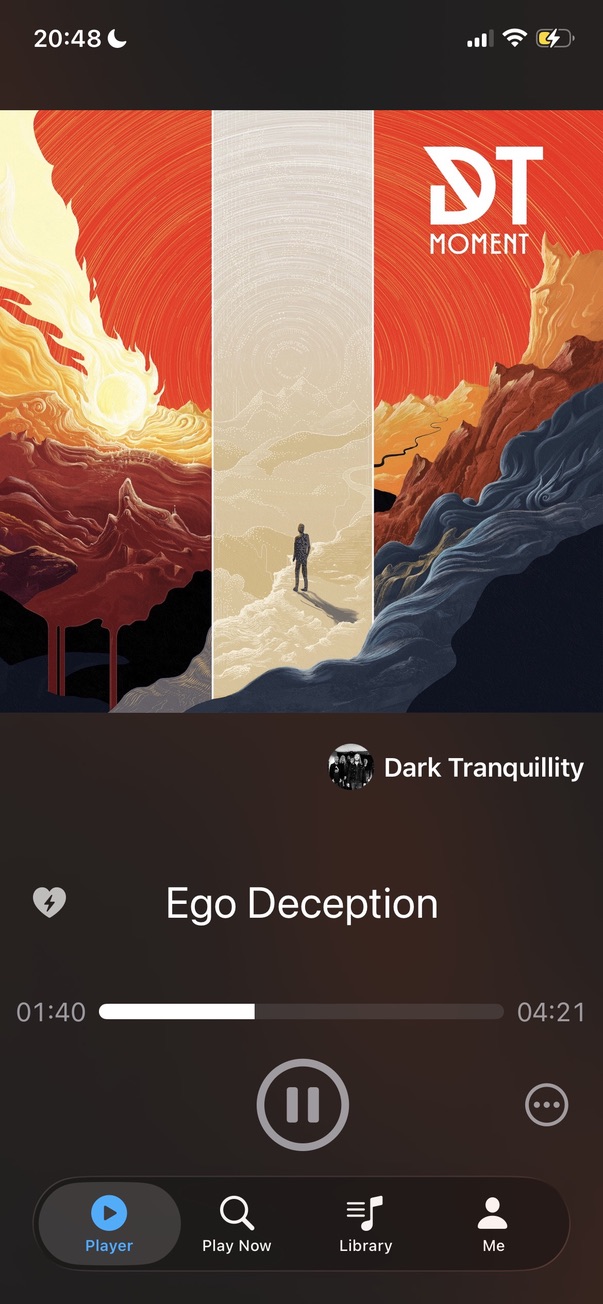Music for Now player screen